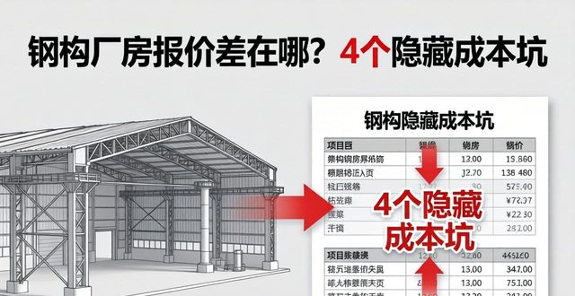 钢结构厂房报价差异_钢构_隐藏成本分析