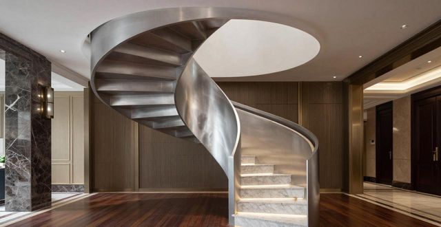 旋转楼梯设计_钢结构旋转楼梯_钢结构