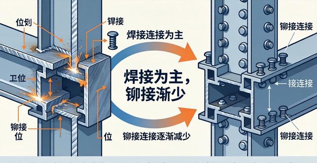 钢结构焊接 钢结构铆接 钢结构螺栓连接_钢构