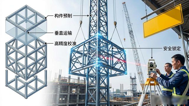 钢结构_超危大工程BIM技术应用_大跨度钢结构吊装精度控制